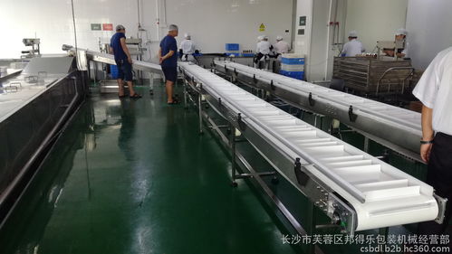 输送线定制 食品厂包装线 pu皮带挡板输送带 红烧排骨汤料输送线 爬坡皮带输送线